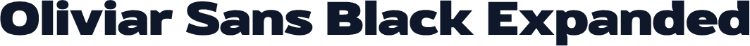 Oliviar Sans Black Expanded