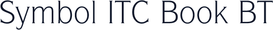 Symbol ITC Book BT