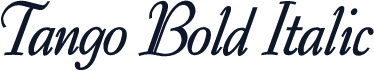 Tango Bold Italic