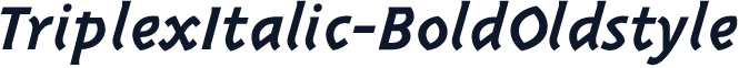 TriplexItalic-BoldOldstyle