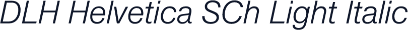 DLH Helvetica SCh Light Italic