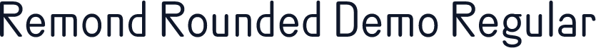 Remond Rounded Demo Regular