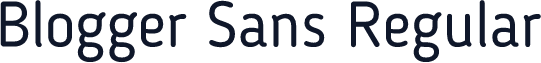 Blogger Sans Regular