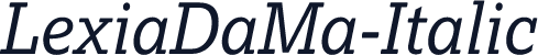 LexiaDaMa-Italic