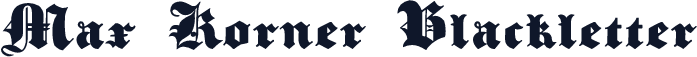 Max Korner Blackletter