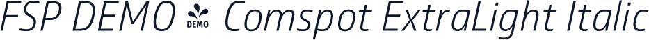 FSP DEMO - Comspot ExtraLight Italic