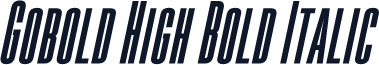 Gobold High Bold Italic
