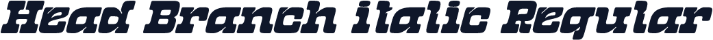 Head Branch italic Regular