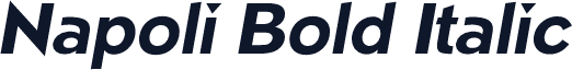 Napoli Bold Italic