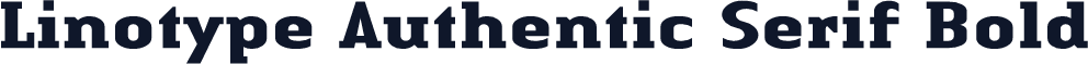 Linotype Authentic Serif Bold