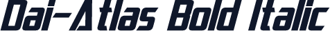 Dai-Atlas Bold Italic