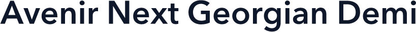 Avenir Next Georgian Demi
