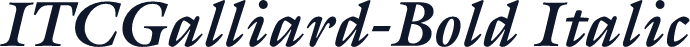 ITCGalliard-Bold Italic