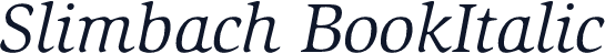 Slimbach BookItalic