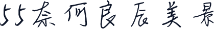 55奈何良辰美景