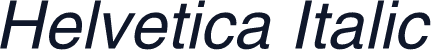 Helvetica Italic