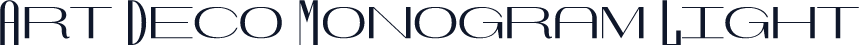 Art Deco Monogram Light