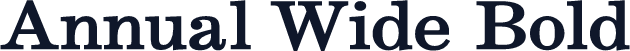 Annual Wide Bold