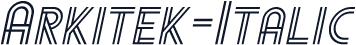 Arkitek-Italic