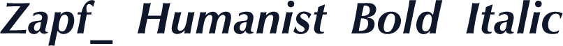 Zapf_ Humanist Bold Italic