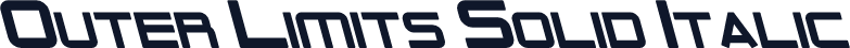 Outer Limits Solid Italic