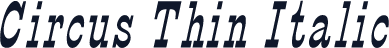 Circus Thin Italic