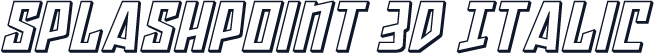 Splashpoint 3D Italic