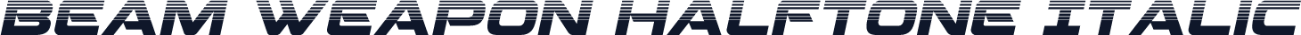 Beam Weapon Halftone Italic