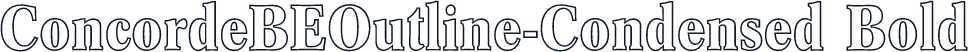 ConcordeBEOutline-Condensed Bold