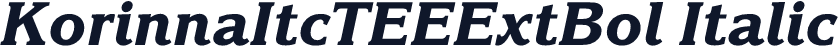 KorinnaItcTEEExtBol Italic