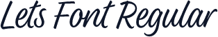 Lets Font Regular