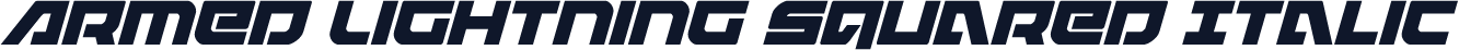 Armed Lightning Squared Italic