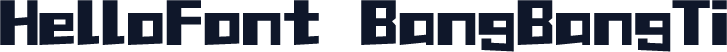 HelloFont BangBangTi