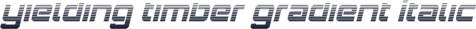 Yielding Timber Gradient Italic