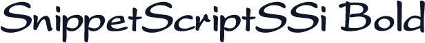 SnippetScriptSSi Bold