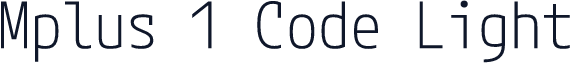 Mplus 1 Code Light