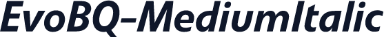 EvoBQ-MediumItalic