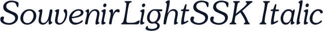 SouvenirLightSSK Italic