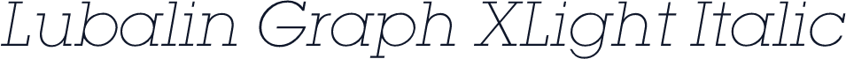 Lubalin Graph XLight Italic