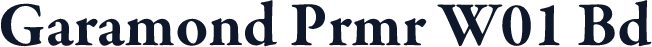 Garamond Prmr W01 Bd