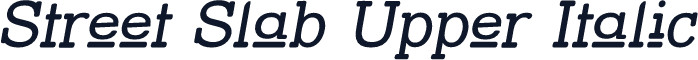 Street Slab Upper Italic