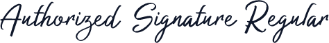 Authorized Signature Regular
