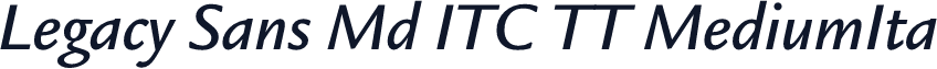 Legacy Sans Md ITC TT MediumIta