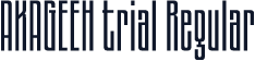 AKAGEEH trial Regular