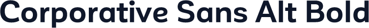 Corporative Sans Alt Bold