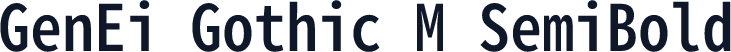 GenEi Gothic M SemiBold