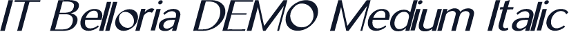 IT Belloria DEMO Medium Italic