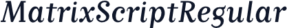 MatrixScriptRegular