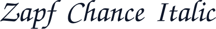 Zapf Chance Italic
