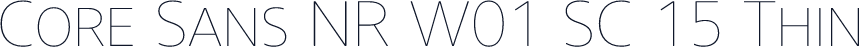 Core Sans NR W01 SC 15 Thin